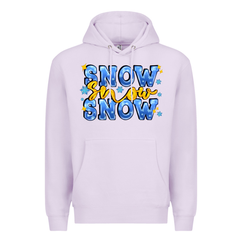 Snow Snow Snow With Sparkle Premium Hoodie by AdoDesignShop | Teevron