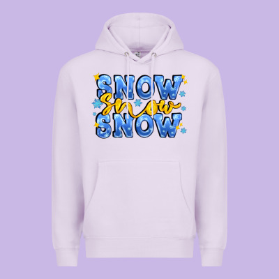 Snow Snow Snow With Sparkle Premium Hoodie Designed By Adodesignshop