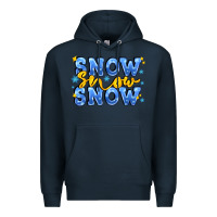 Navy snow snow snow with sparkle Premium Hoodie - AdoDesignShop