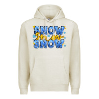 Oatmeal Heather snow snow snow with sparkle Premium Hoodie - AdoDesignShop