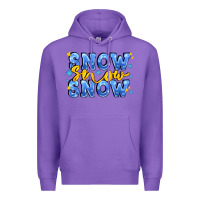 Purple snow snow snow with sparkle Premium Hoodie - AdoDesignShop