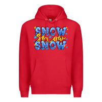Red snow snow snow with sparkle Premium Hoodie - AdoDesignShop