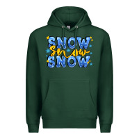 Sports Green snow snow snow with sparkle Premium Hoodie - AdoDesignShop