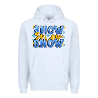 White snow snow snow with sparkle Premium Hoodie - AdoDesignShop