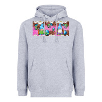 Heather Grey Western Easter Day Gnomes With Eggs Heavyweight Hoodie - Artiststas