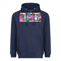 Navy Western Easter Day Gnomes With Eggs Heavyweight Hoodie - Artiststas