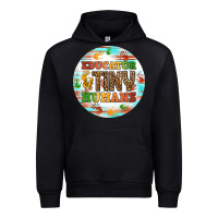 Black educator of tiny humans round earring Urban Hoodie - BundleAndBundleShop