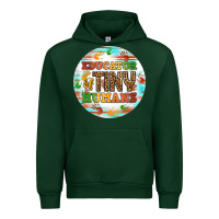 Forest Green educator of tiny humans round earring Urban Hoodie - BundleAndBundleShop