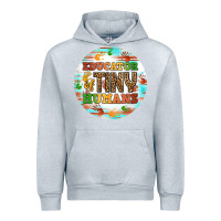 Heather Grey educator of tiny humans round earring Urban Hoodie - BundleAndBundleShop