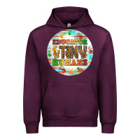 Mauve Wine educator of tiny humans round earring Urban Hoodie - BundleAndBundleShop