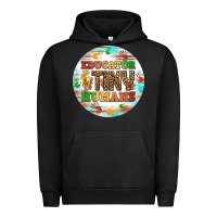 Pigment Black educator of tiny humans round earring Urban Hoodie - BundleAndBundleShop