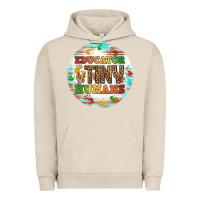 Pigment French Oak educator of tiny humans round earring Urban Hoodie - BundleAndBundleShop