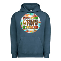 Pigment Midnight Navy educator of tiny humans round earring Urban Hoodie - BundleAndBundleShop