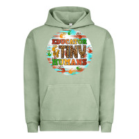 Pigment Oil Green educator of tiny humans round earring Urban Hoodie - BundleAndBundleShop