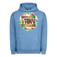 Pigment Pebble Blue educator of tiny humans round earring Urban Hoodie - BundleAndBundleShop