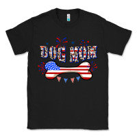 Black 4th of July Dog Mom Classic Tee - CowGirlArtShop
