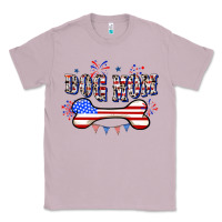 Lilac 4th of July Dog Mom Classic Tee - CowGirlArtShop