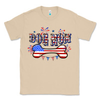 Mushroom 4th of July Dog Mom Classic Tee - CowGirlArtShop