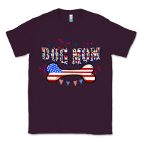 Plum 4th of July Dog Mom Classic Tee - CowGirlArtShop