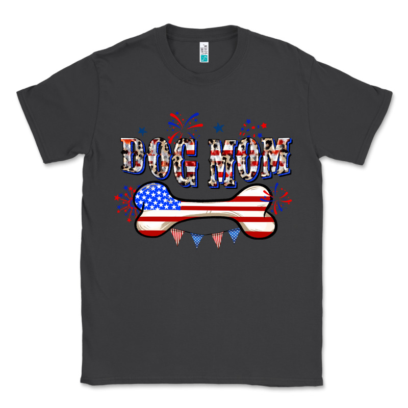 4th Of July Dog Mom Classic Tee by CowGirlArtShop | Teevron