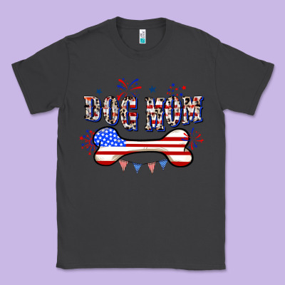 4th Of July Dog Mom Classic Tee Designed By Cowgirlartshop