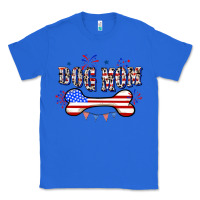 True Royal 4th of July Dog Mom Classic Tee - CowGirlArtShop