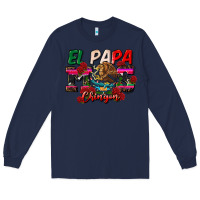 Navy al papa mas chingon Long Sleeve Tee - CTS Tumbler Store