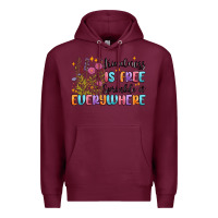Burgundy kindness is free sprinkle it everywhere Premium Hoodie - MaliasSmallBusiness