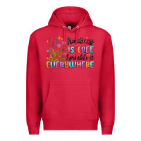 Cardinal kindness is free sprinkle it everywhere Premium Hoodie - MaliasSmallBusiness