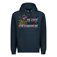 Navy kindness is free sprinkle it everywhere Premium Hoodie - MaliasSmallBusiness
