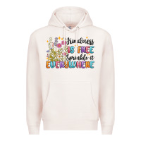 Pale Pink kindness is free sprinkle it everywhere Premium Hoodie - MaliasSmallBusiness