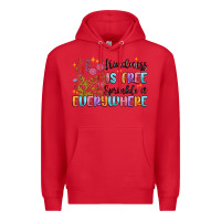 Red kindness is free sprinkle it everywhere Premium Hoodie - MaliasSmallBusiness