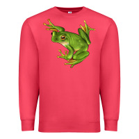Cardinal White Lipped Tree Frog Illustrations Premium Sweatshirt - LillyAllenDesigns