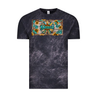 Cloud Black Blessed With Sunflower And Gemstone Vintage Tee - RanaPortraitStore