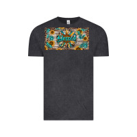 Vintage Black Blessed With Sunflower And Gemstone Vintage Tee - RanaPortraitStore