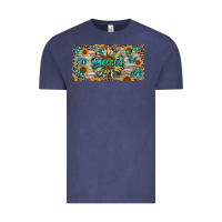 Vintage Denim Blessed With Sunflower And Gemstone Vintage Tee - RanaPortraitStore