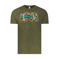 Vintage Olive Blessed With Sunflower And Gemstone Vintage Tee - RanaPortraitStore