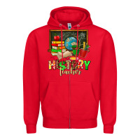 Red history teacher Zipper Hoodie - AdoDesignShop