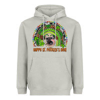 Moon Dust Western Happy St. Patrick's Day Cow Rainbow Heavyweight Hoodie - Artiststas