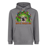 Western Happy St. Patrick's Day Cow Rainbow Heavyweight Hoodie | Teevron