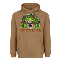 Toasted Coconut Western Happy St. Patrick's Day Cow Rainbow Heavyweight Hoodie - Artiststas