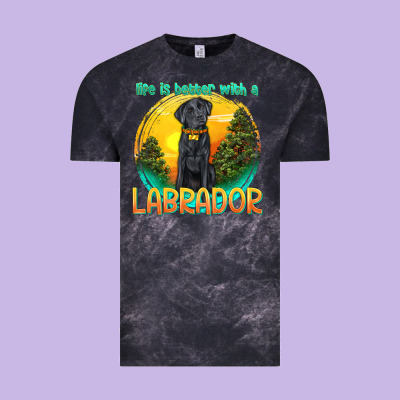 Life Is Better With A Labrador Vintage Tee Designed By Texasbilliewilder