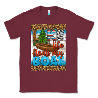 Burgundy lake life floats my boat air freshener Classic Tee - HRA Design Shop
