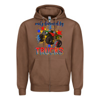 Chestnut easily distracted by trucks Zipper Hoodie - AdoDesignShop