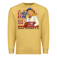 Antique Gold born free but now im expensive Premium Sweatshirt - NancyCooperArtShop