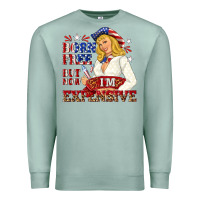 Seafoam born free but now im expensive Premium Sweatshirt - NancyCooperArtShop