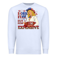 White born free but now im expensive Premium Sweatshirt - NancyCooperArtShop