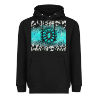 Black gemstone cowhide Heavyweight Hoodie - AdoDesignShop