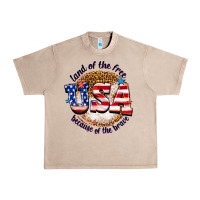 French Oak land of the free usa because of the brave billie w Urban Heavy Tee - texasbilliewilder