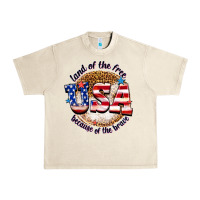 Sandshell land of the free usa because of the brave billie w Urban Heavy Tee - texasbilliewilder